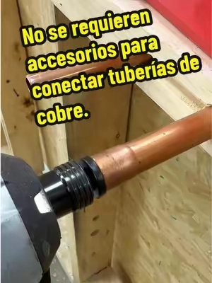 No se requieren accesorios para conectar tuberías de cobre. #tools #hvac #plumber #pipe #fyp 