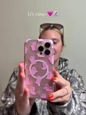 You neeeed #pink #ghosts #phonecase #velvetcaviar #iphone
