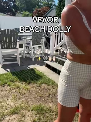 price + quality of this beach dolly 👌 @VEVOR Outdoor Store 