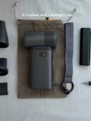 perfect for concerts, trips & camping 🔥 #portablefan #summermusthaves #jisulife #minifan #summeressentials 