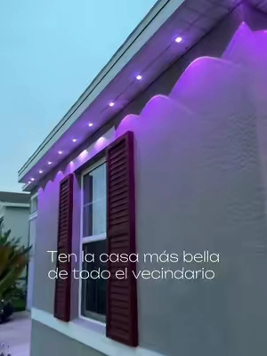 Permanent Outdoor Lights, Smart RGB Soffit Lights with App & Remote Control, IP67 Waterproof Eave Lights for House, Patio,Summer Backyard & Holiday Decor #outdoorlights #lights #rgblights #holidays #christmaslights 