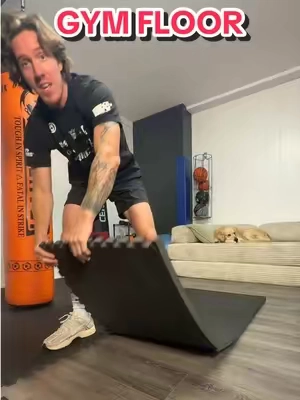 Check out this 1 inch EXTRA THICK gym floor! #gym #gymfloor 