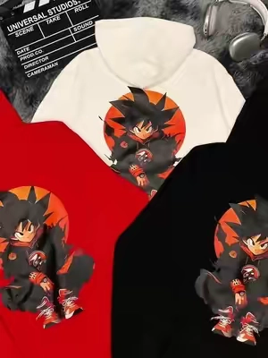 DBZ Young Goku Sunset Style Hoodie🌅🔥 #dbz #saiyan #casualoutfits #goku #tiktokshopsummersale 