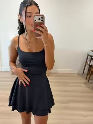 this dress is a top tier waist snatcher @Kaximil ⌛️👌🏼 #littleblackdress #minidress #tiktokshopcreatorpicks #tiktokshopsummersale 
