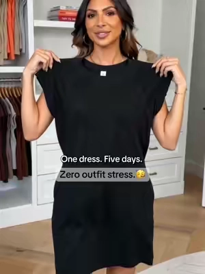 POV: Wearing the same t-shirt dress for a whole week to see if it's really worth the hype.😌#weeklydeals #womenfashion #oufitideas #tshirtdress #everydayoutfit 