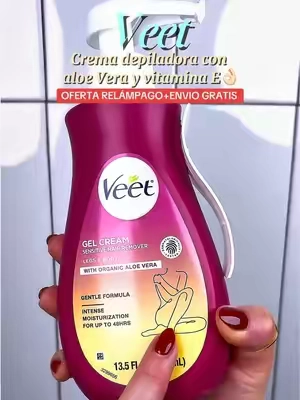 Veet Sensitive Skin Hair Removal Gel Cream - Beauty Products, Self Care Products, with Aloe Vera, Vitamin E, Dermatologically Tested, 13.5 Fl Oz, for Legs & Body (Packaging May Vary), Body Care, Cosmetic #tiktokshopsummersale #hairreveal #veet #tiktokshopcreatorpicks #fyp 