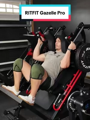 If you’re building a serious home gym, this is one of the first lower-body machines I’d buy. The Gazelle Pro combines leg press, hack squat, and calf raises in one machine, with a massive 2,000 lb capacity, oversized footplate, thick shoulder pads, and smooth counterbalanced movement. It’s built to grow with you instead of becoming the next machine you outgrow. @RITFIT Sports  #TikTokShopCreatorPicks #tiktokshopsummersale #RitFit #LegPress #HomeGym