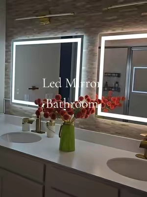 Anti-Fog Bathroom Mirror, Wall-Mounted LED Vanity Mirror with Double Front-and-Back Lights, Dimmable Tempered Glass, Shatter-Proof, Memory Function, Anti-Fog Bathroom Mirrors @Sweet Furniture  #ledmirror #antifog #bathroommirror #vanitymirror 