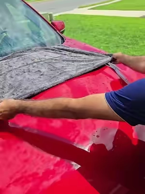 Upgrade your car detailing routine with the Viking Car Care 1200 GSM microfiber drying towel. Soft, ultra-absorbent, and designed for a streak-free finish every wash. #cardetailing #microfibertowel #cardryingtowel #carcare #autodetailing