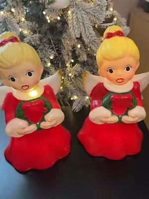 Mr. Christmas Set of 2 LED 12" Shatterproof Angels