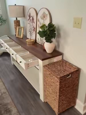 #farmhousedecor #consoletable #entrywaytable #tiktokshopsummersale #affordablehomedecor 