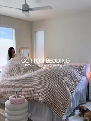 nothing beats 100% cotton ☁️🧸🎀 this set is sooo beautiful and perfect for year round use @Bedsure @Bedsure US Local #bedding #beddingset #beddingsets #cottonbedding #bedroominspo 