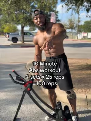 Got 10 minutes To train Abs? Do this! I use the Bearbro Foldable Ab Machine Black Pro to train my upper abs, lower abs, and obliques in a quick 10-minute home gym workout. The independent moving knee rests keep every rep smooth and controlled.4 sets x 25 reps=  100 Reps @Bearbro Fitness Studio  #abmachine #abworkout #TikTokShopSummerSale #homeworkout #tiktokshopfinds