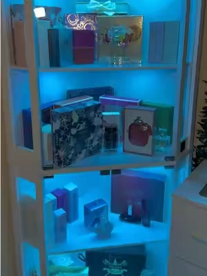 Corner Glass Display Cabinet with LED Lights #cornerglassledcabinet #cabinetledligth 
