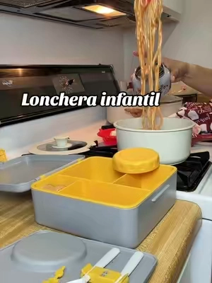 Fimibuke Bento Box - Fiambrera isotérmica para niños pequeños de 3-4 compartimentos y 1770 ml (60 oz), recipiente térmico a prueba de fugas para alimentos de 237 ml (8 oz), recipiente para salsas, utensilios, libre de BPA, apta para lavavajillas y congelador, ligera, con diseños divertidos, ideal como regalo para la vuelta al cole o para el hogar.#lonch #lunch #lunchbox #school #tiktokshopbacktoschool 