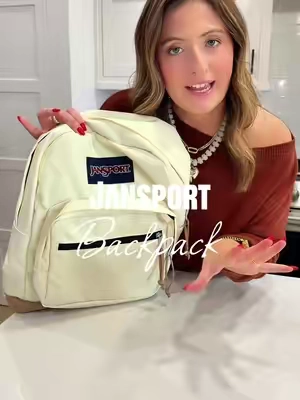 Our classic favorite backpack is here on the shop and in this gorgeous coconut color! @Tillys #backtoschool #TikTokShopBackToSchool #schoolbackpack #jansport #schoolsupplies 