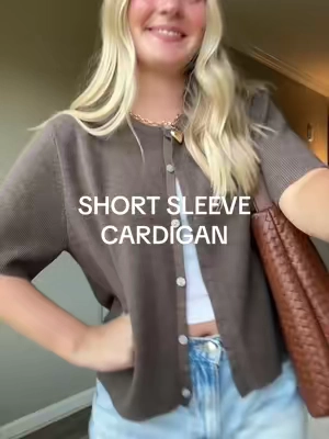 A true staple I have so many colors!!  #womensfashion #outfitideas #outfitinspo #affordablefashion #shortsleevecardigan 