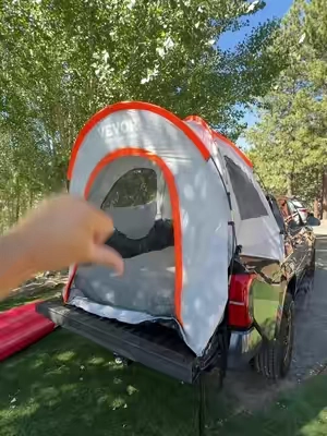 Truck camping made easy. 🏕️ #VEVOR #TruckTent #TruckCamping #CampingGear #tiktokshopsummersale 