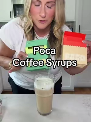 Genuinely onsessed with Poca coffee syrups. #sugarfree #coffeetok #coffeelover #poca 