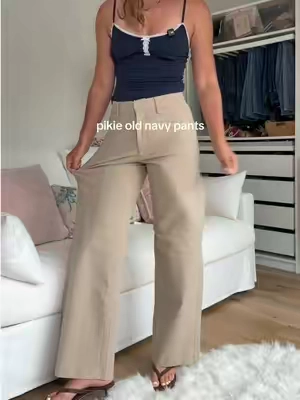 Back in stock pikie pants from @Old Navy ✨🤩 tall girl approved too  #pikiepants #trouserpants #tiktokshopcreatorpicks #BackToSchool #TikTokShopSummerSale 