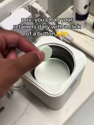 effortless cleaning 🥇 #dental #teeth #retainers #hygiene @GuruNanda LLC 