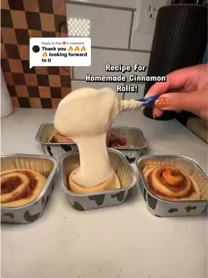 Replying to @Mac❤️‍🔥 Enjoy! These little containers are perfect for putting cinnamon rolls in and baking! @That’s_so_Raaven 
