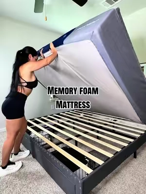 Un colchón en el que vas a descansar como realmente mereces! Memory foam sin fibra de vidrio y se mantiene fresco #mattress #summerwins #tiktokshopsummersale #memoryfoam #bedroom 