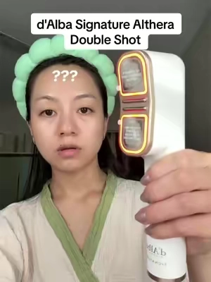 Getting face lift at home with this new @d'Alba Piedmont  Signature Althera Double Shot facial device!!  #dalba #facelift #athomefacialdevice #koreanfacial #TikTokShopCreatorPicks 