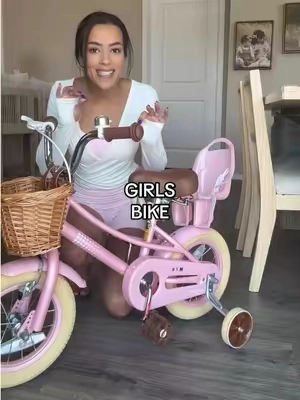 She is absolutely obsessed with this bike! #bike #girlsbike #toddlerbike #giftsforgirls #tiktokshopcreatorpicks 