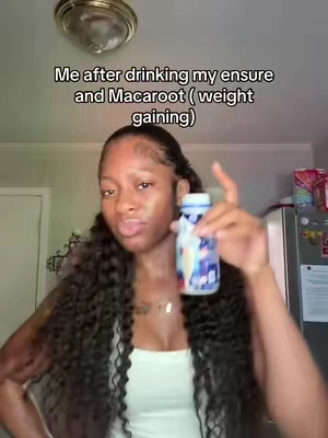 Yall i be having to take breaks taking this thing .. ion wanna get too big 🤣 #fyp #weightgaining #maca 
