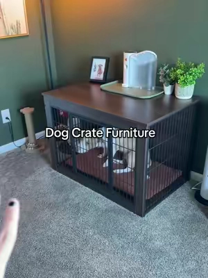 It looks so much nicer 😍 #dogcrate #dogkennel #dogsoftiktok #homedecor #tiktokshopcreatorpicks 