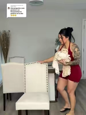 Respuesta a @flakita_0831 la tela es gruesa no transparenta y estira demasiado #forrosparasillas #forrosdesillas #chaircover #forrosparasillas #cobertoresparasillas 
