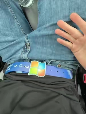 This belt is toooo tuff #belt #windows #funny 