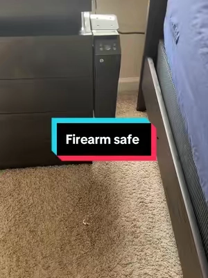 Replying to @BigSmoke420🥀 here it is this is my biometeric firearm safe as well #9mm #smithandwesson #safe #firearm #guns 
