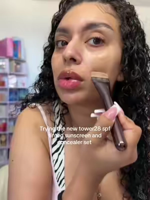 Yeah I will take this over foundation any day!  @Tower 28 Beauty  #tower28beauty #tintedsunscreen  #spf #tiktokshopcreatorpicks #tiktoksummersale 