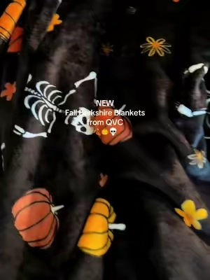 🍂 The blankets everyone sold out over before July are back… with brand new fall prints 🤎✨ QVC’s Berkshire blankets are unbelievably soft, so cozy, and surprisingly affordable. Perfect for fall movie nights, reading season, dorm rooms, or grabbing a few as holiday gifts before they’re gone again 🍁📚☕️ #falldecor #fallvibes #blanket #throwblanket #halloweenblanket 