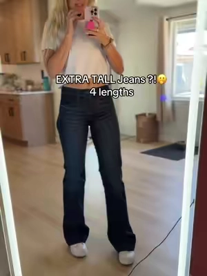I couldn’t stop staring at myself when I put these jeans on. SO complimenting to the body and comfortable. Definitely size up! They do have stretch, but they are still fairly tight. #tallgirlfinds #jeans #tallfashion #longinseams 