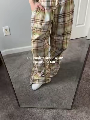 #baggypants #barrelpants #plaidpants #streetwear @aelfriceden_official 