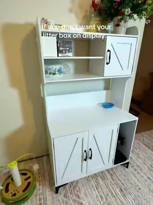 Okay, so I never thought I’d be THIS excited about a cat litter box, but here we are. 😂  This cat litter furniture is seriously a game-changer for small space furniture. It’s like my cat gets their own little private suite, and I get extra storage for all their stuff (and mine too). The 4 storage layers and locker? Perfect for keeping everything organized without cluttering up my place.  Plus, it doubles as actual furniture! I’ve got it in my living room, and it’s so sleek you’d never guess it’s hiding a cat litter box. My cat loves the privacy, and I love that it keeps the litter scatter under control. Win-win. 🙌  If you’re working with a small space or just want a cleaner, more organized vibe, this is IT. Who knew a cat litter box could be this functional AND cute? 😍 #CatLitter #Storage #SmallSpaceFurniture #CatLitterFurniture #catparent