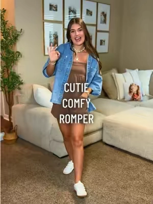 10/10 recommend!!!! So so good🤎🤌🏼 #romper #comfyoutfit #transitionoutfit #trendyfashion #fallfashion 