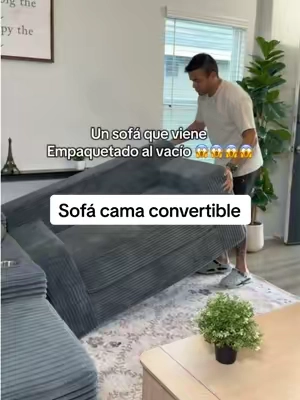 Convertible sofa bed. Nunca imaginé un sofá empaquetado al vacío, sin tener que ensamblar nada porque solo lo abres y lo dejas inflar. #tiktokshopcreatorpicks #tiktokshopsummersalesale #tiktokshopsummersale #bonelesscouch 