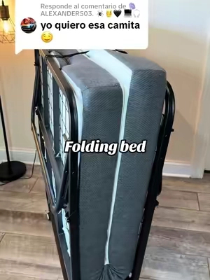 Respuesta a @🫆ALEXANDER503. 🕷🤴🖤 💻🎧    Con colchón incluido.      #foldingbed #tiktokshopsummersale #cama #tiktokshopcreatorpicks 