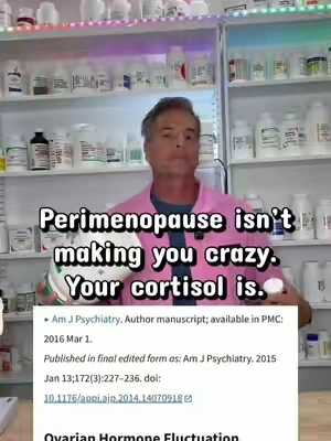 Progesterone and cortisol grow off the same tree 🌳 So when progesterone starts bouncing around, nothing is holding cortisol back. That’s the nervous, ornery, breakouts and munchies combo you can’t explain. Three things that actually help: 😌 Ashwagandha calms the part of the brain yelling “send cortisol” 💪 Rhodiola changes how your body responds to it, so instead of panic your body goes “we got this” 🔁 Phosphatidylserine is the one that breaks the cycle The catch is quality. Cheap Progesterone and cortisol grow off the same tree 🌳 So when progesterone starts bouncing around, nothing is holding cortisol back. That’s the nervous, ornery, breakouts and munchies combo you can’t explain. Three things that actually help: 😌 Ashwagandha calms the part of the brain yelling “send cortisol” 💪 Rhodiola changes how your body responds to it, so instead of panic your body goes “we got this” 🔁 Phosphatidylserine is the one that breaks the cycle #philsmypharmacist #tiktokshopcreatorpicks #cortisol #adrenalcomplex 