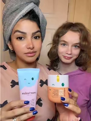 Skincare duo para niñas gentil con su piel y cuidado 💝 #skincareroutine #kidsproducts #mamaehija #niñas #momanddaughter 