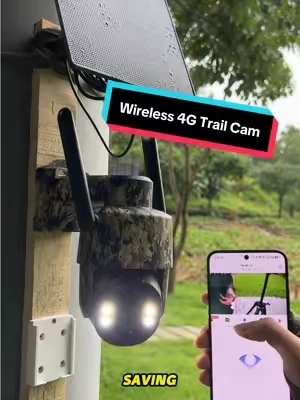 Poachers dare not step into your hunting land once you mount this no-WiFi solar 4G camera, its night vision records clear evidence and two-way voice scares them off instantly.#tiktokmademebuyit#securitycamera#trailcam#homesecurity#tiktokshopsummersale zc 