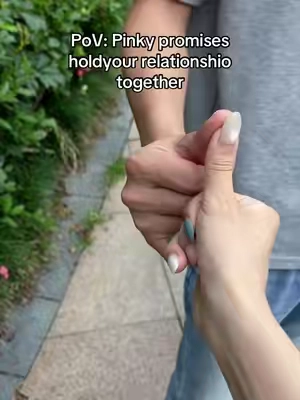 pinkie promise sounds so cute too who cane up with this genius #promise #cute #Love #fyp #youandme 