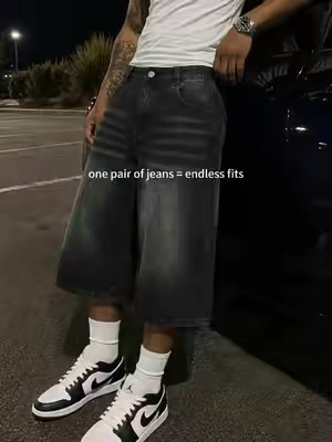 longer length just hits better #jorts #longshorts #capris #streetwear #OOTD