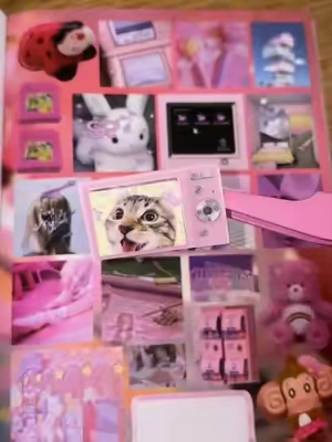 POV: every page feels like a cute Y2K desktop dream.    #stickerbook #junkjournal #cute #dreamcore #nostalgia 
