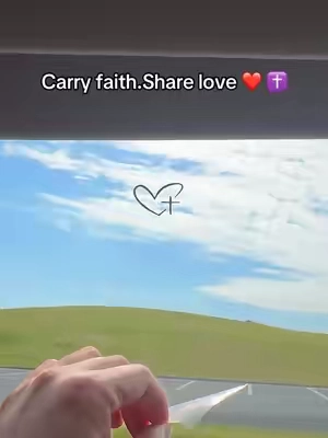 Carry faith.Share love ❤️ ✝️#faith #tiktokshopsummersale #carsaccessories #jesuslovesyou #trustingod