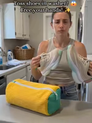 Say goodbye to scrubbing your dirty sneakers after finishing your DIY projects! 🛑👟 With this washing bag, your kicks come out perfectly clean straight from the washer. It’s an absolute game-changer! ✨#tiktokshop #diyprojects #shoecleaner #CleanTok #laundryhacks #shoecare #lifehacks
